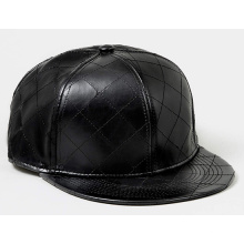 Custom Grain Leather Brim Snapback Hats
